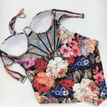Red Floral Fraulein Swimsuit - As Seen in Vogue