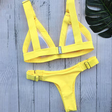 Dungaree Bikini Low Waist Brazilian Swimsuit